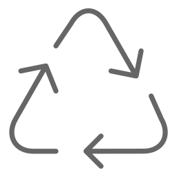 Recycling symbol for surplus medical supply collection