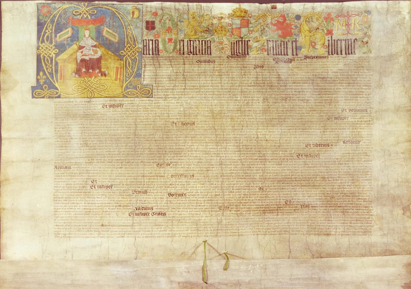 Historic Lichfield charter document