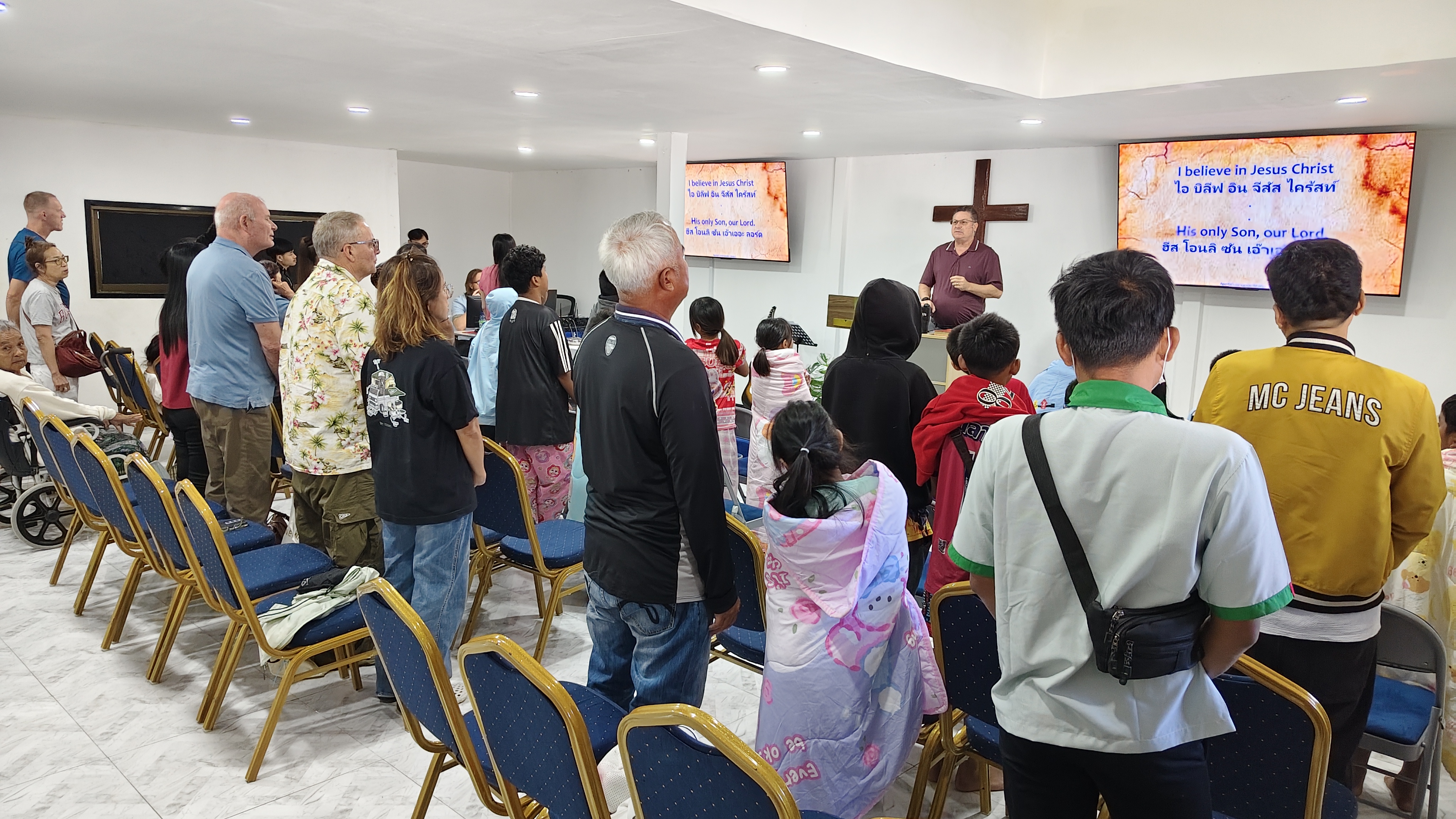 Sunday worship at Sila International Baptist Church