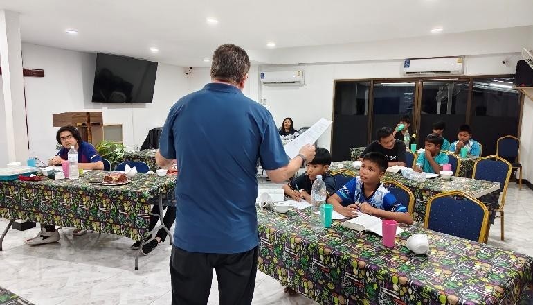 Bible study at Sila International Baptist Church